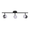 LED-Streifenlampe Decken- und Wandleuchte 12,6W KUBIK 3 Schwarz 3000 K GOLDLUX (Polux)