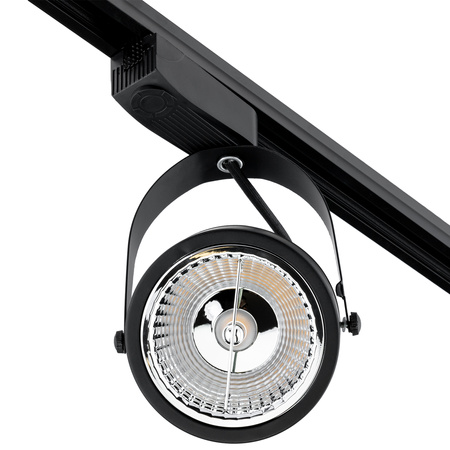 1.5m Stromschiene + 3x Schienenstrahler GU10 AR111 Schwarz VICTUS LUMILED