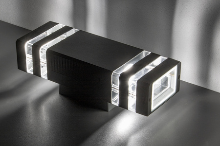 Wandleuchte Außen 2x GU10, Garten-Doppelwandleuchte nach oben und unten IP54 Schwarz VELLA II LUMILED