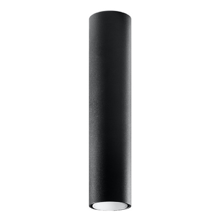 Aufbaustrahler LAGOS GU10 Halogen Spot Tuba 40cm Schwarz SOLLUX