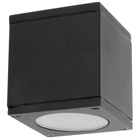 SPOT LED QUAZAR 17 GU10 IP44 KOBI ALUMINIUM Quadratische schwarze Deckenleuchte