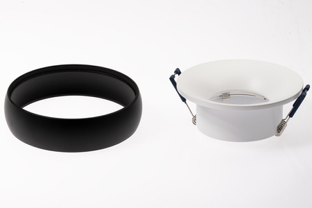 Einbaustrahler GU10, Einbauspot HALOGEN Runde Schwarz COLOSEUM LUMILED