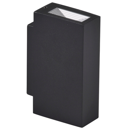 LED Elevation Wandleuchte Schwarz Oben/Unten 2x2,5W 4000K Neutral ORLEAN GOLDLUX (Polux)