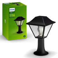 Outdoor LED Gartenlampe ALPENGLOW myGarden E27 IP44 Mastlaterne Schwarz PHILIPS