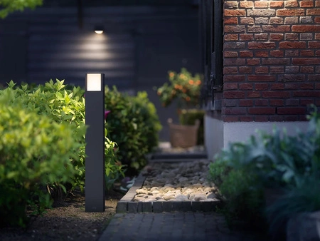 LED-Gartenleuchte für den Außenbereich ARBOR myGarden 3,8W 3000K IP44-Stab 77 cm Anthrazit PHILIPS
