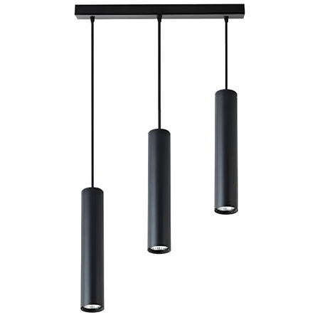 KEON Ceiling Pendelleuchte 3xGU10 Verstellbare Röhre Schwarz MASTERLED