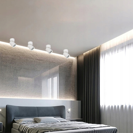 TIMO Decken-/Wandleuchte Reflektor bewegliche Halogenleuchte 1 xGU10 weißes LVT