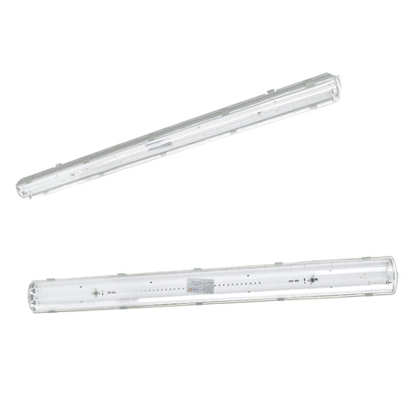 Hermetische LED-Leuchte G13 IP65 Grau Hermic Kobi