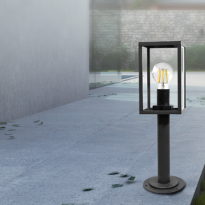 Malmo Garten-Stehleuchte für LED E27 Höhe 48 cm Graphit – GOLDLUX (Polux)