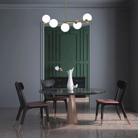 Dekorative Hängeleuchte Überhang G9 Gold Elegance Kobi