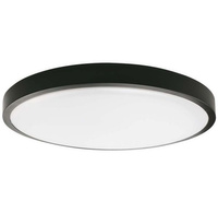 LED-Deckenleuchte für Badezimmer 18W 1800lm 4000K IP44 23cm rund Schwarz