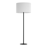 WINSTON WHITE Stehleuchte Lampenschirm Weiß und Schwarz Minimalistisch E27 5142 TK Lighting