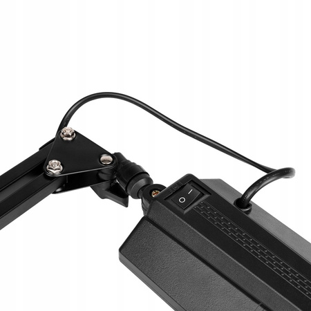 LED Zeichnung Schreibtischlampe 7W 480lm 4500K 120° Schwarz mit Halterung