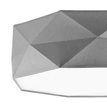 Plafond Deckenleuchte Deckenaufbauleuchten KANTOOR GRAY Rund 52cm Weiß-Grau 15W 4xE27 1566 TK Lighting