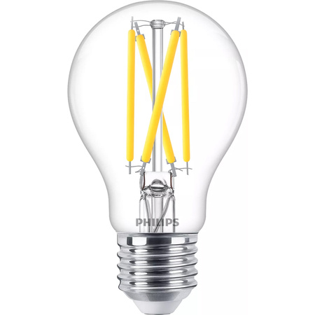 E27 A60 LED Lampen 5,9 W = 60 W, 806 lm, 2700 warmes Filament PHILIPS, dimmbar