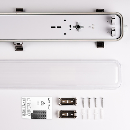 Hermetische Feuchtraumleuchte LED 2x T8, G13 Leuchte IP65 60cm HERSO LUMILED