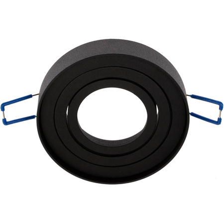 Einbaustrahler GU10, Einbauspot HALOGEN 20mm Runde Tube beweglich Schwarz MIDI LUMILED