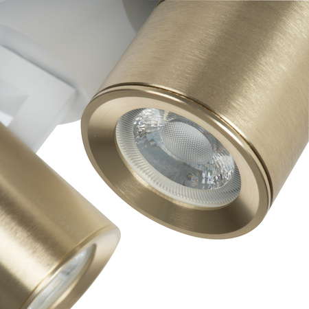 Wandleuchte Deckenleuchte Verstellbar LED GU10 Rund Weiß Gold Laurin Kanlux