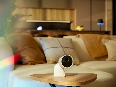 Innenbereich 2K QHD 1440p CMOS Weiß Zigbee WiFi SMART Sicherheitskamera Kabelgebundene IP Kamera Sicher Philips HUE