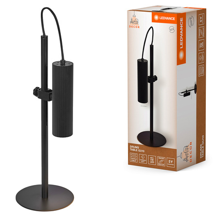 Tischlampe Schreibtisch Leuchte Stehend Dekorativ GU10 Schwarz Dekor Ledvance