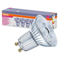 5x LED Lampe GU10 4.5W = 50W 350lm 4000K Neutral 36° CRI90 DIMMABLE OSRAM Parathom
