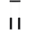 LAGOS 2 2xGU10 Minimalistische Schwarze SOLLUX Pendel-Deckenleuchte