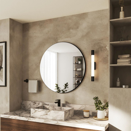 LED Spiegelbeleuchtung 5W 730lm 2700K 44cm IP44 Schwarz Rover Philips