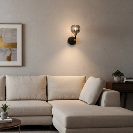 Wandleuchte Außenfassadenleuchte E14 grau Assaria Sanico Goldlux