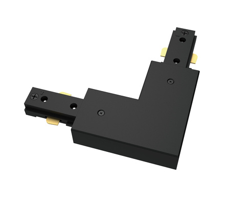 Winkelstecker Typ L Rechtsseitiger Stecker für LED-Beleuchtungsstromschienen Einphasig Schwarz EasyLink Philips