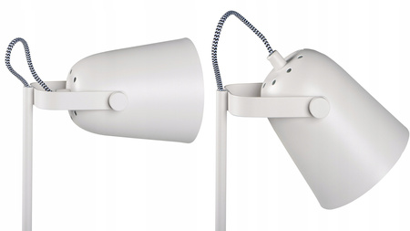 Schulnachttisch-Schreibtischlampe + Organizer Raibo E27 5W Weiß KANLUX