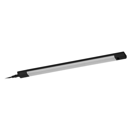 Ledvance Linear Edge LED Möbel Sockelleuchte mit Bewegungssensor 8W 640lm CCT Dimmbar Schwarz 30cm Linear Edge Ledvance