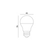 LED-Lampe E27 Ball 7W 600lm 3000K Warm 180° LED2B Kobi