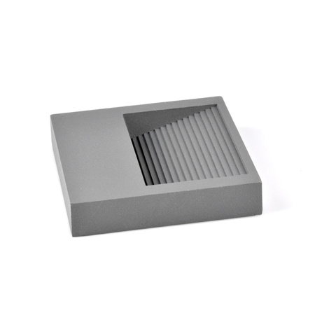 LED-Gartenanbau-Treppenleuchte 3W 60lm IP44 4000K grau quadratisch Q9 GOLDLUX (Polux)