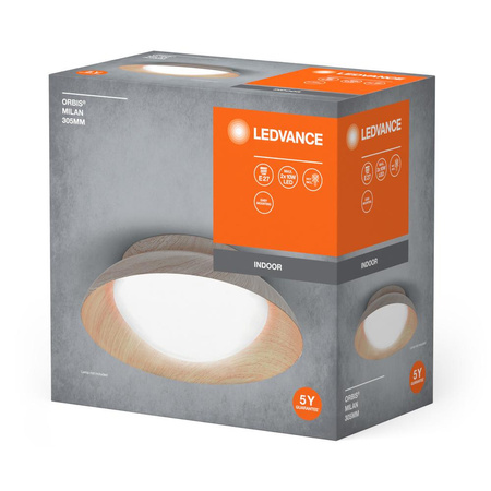 Plafond-Deckenleuchte E27 Braun 30cm Orbis Ledvance