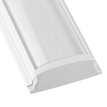 Aluminium LED-Profil KM34 mit Klarglasabdeckung und Endkappen, 2m Silber LUMILED