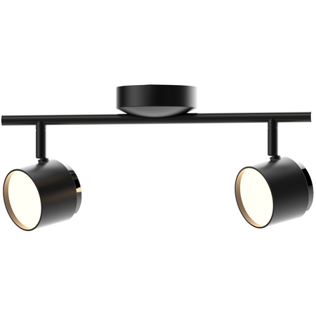 LED-Streifenlampe Decken- und Wandleuchte 8,4W KUBIK 2 Schwarz 3000 K GOLDLUX (Polux)