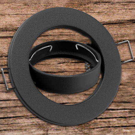 Runde Halogen-Einbauleuchte AURELI Graphitblech MR16 GU10 LUMILED