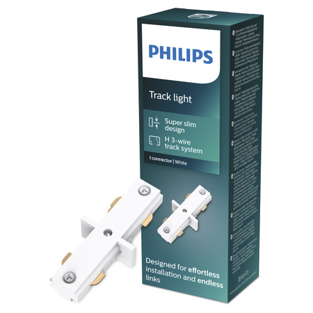 Innerer linearer Schaltverbinder für LED-Beleuchtungsstromschienen Einphasig Weiß EasyLink Philips