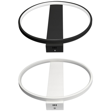 Runde Deckenleuchte PLAFON LED-Kronleuchter 33W 3000K-6500K schwarz + Fernbedienung