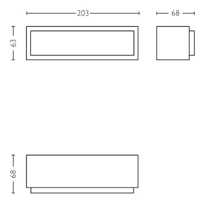 Garten LED-Wandleuchte STRATOSPHERE 3.8W 4000K Neutral IP44 Anthrazit PHILIPS
