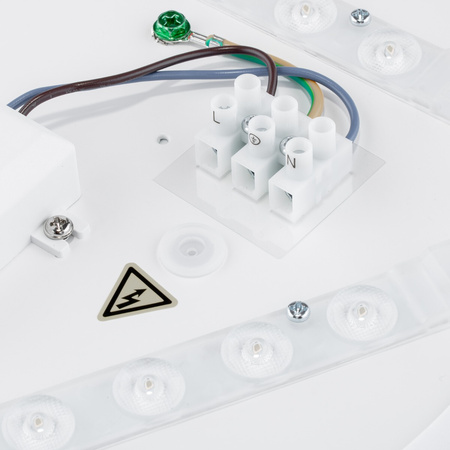 LED Deckenaufbauleuchten Badezimmer-Aufbauleuchte 24W 4000K IP44 mit Bewegungssensor ZOE LX Weiß 35cm