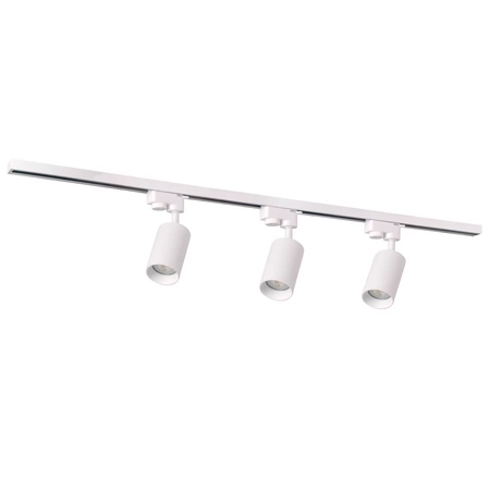 Stromschienen-Kit 1-Phasen-Schiene + 3x GU10 Reflektor Weiß MARIBEL Sanico Goldlux