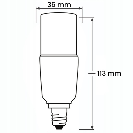 Lampen E14, Glühbirne 10W = 75W 1055lm 3000K warm Stick LUMILED