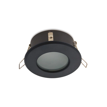 Flush-mounted GU10 Halogen Einbaustrahler Schwarz Rund Kobi