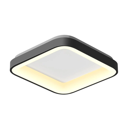 Plafond LED-Deckenleuchte Aufbauleuchte 72W 7500lm 2700-6000K CCT Schwarz Dimmbar + EDGE Fernbedienung Videx