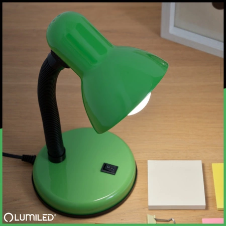 Schreibtischlampe E27, Tischlampe Verstellbar Grün SARA LUMILED
