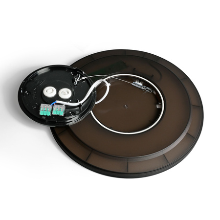 LED Plafond Deckenleuchte 22W 2400lm CCT 140° IP54 Schwarz Aufputz Videx