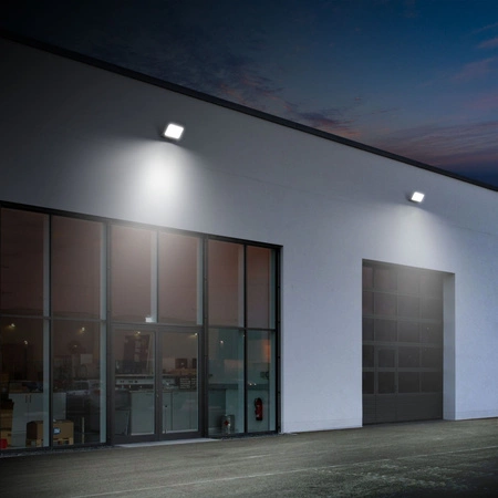 LED-Flutlicht 100W 9500lm 5000K Cold Black mit Milchglasschirm Videx