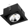 Einbaustrahler GU10, ES111 Einbauspot HALOGEN Quadrat beweglich Schwarz CANIS LUMILED