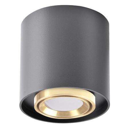 Spot GU10 Schwarz Gold XENO Sanico Goldlux Aufputzleuchte